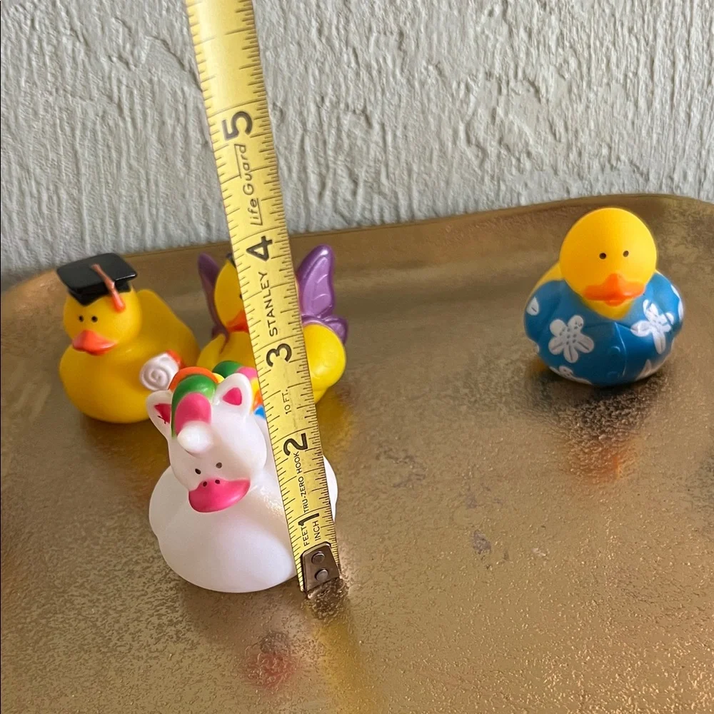 #1411: 5 Set of Colorful Rubber Ducks Collection